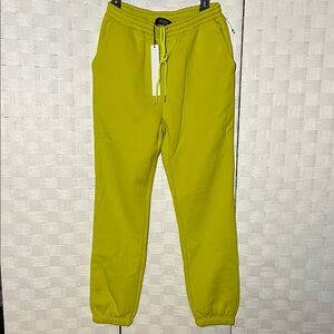 AKIRA Vibrant Lime Yellow Sweatpants Joggers